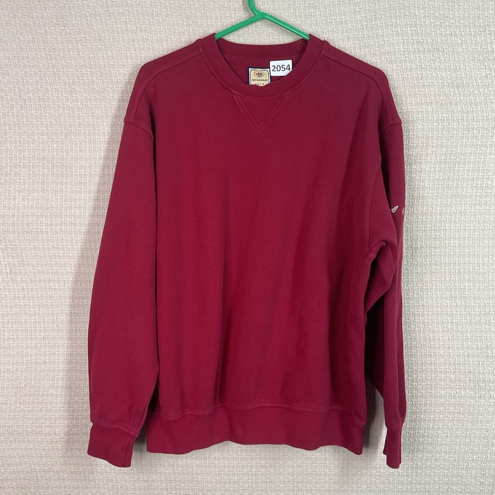 Vintage Joey‎ Rodolfo 1879 Pullover Men's Size Large Red Knit Cotton Sweater